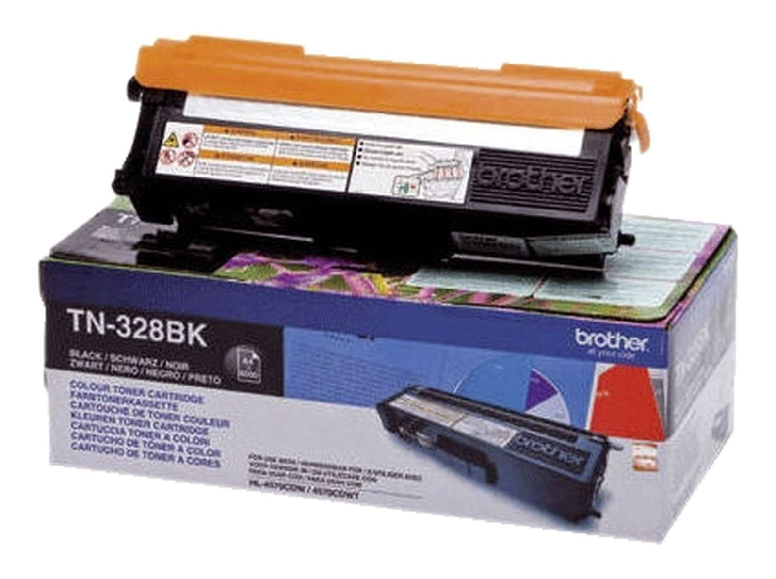 Toner Brother TN328BK cartouche d'origine - Noir - TN-328BK
