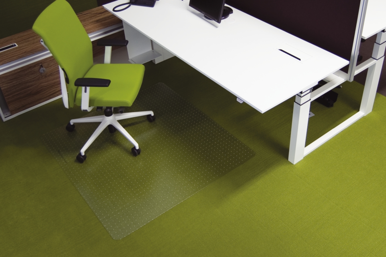 RS office products Ecogrip® Bodenschutzmatte für hochflorige Teppich, 77,64