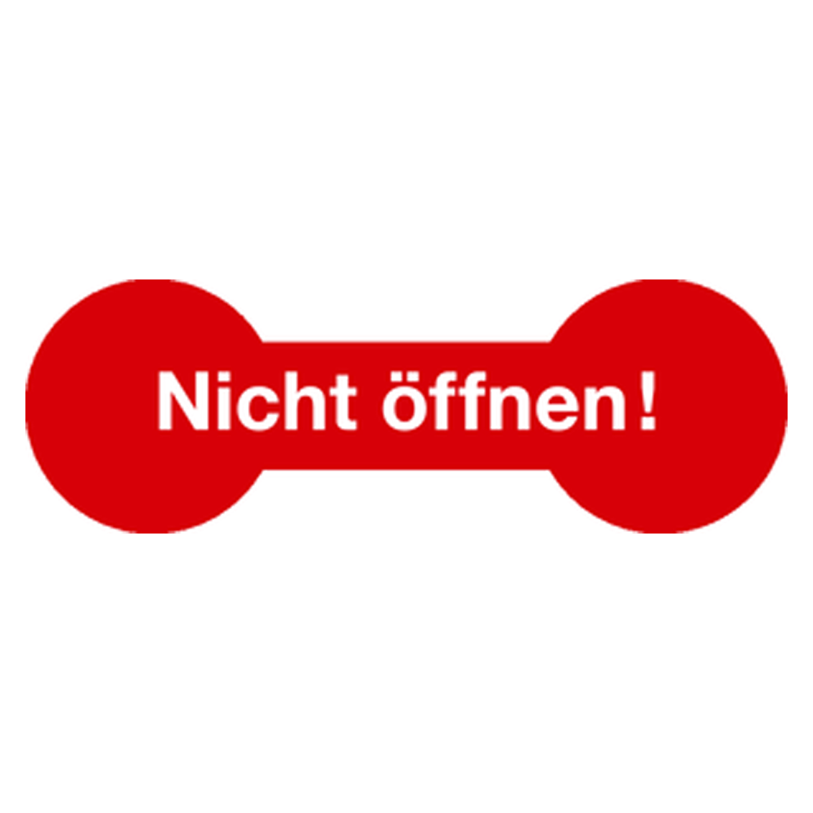 Siegel "Nicht öffnen!" 60 x 20 mm Dokumentenfolie