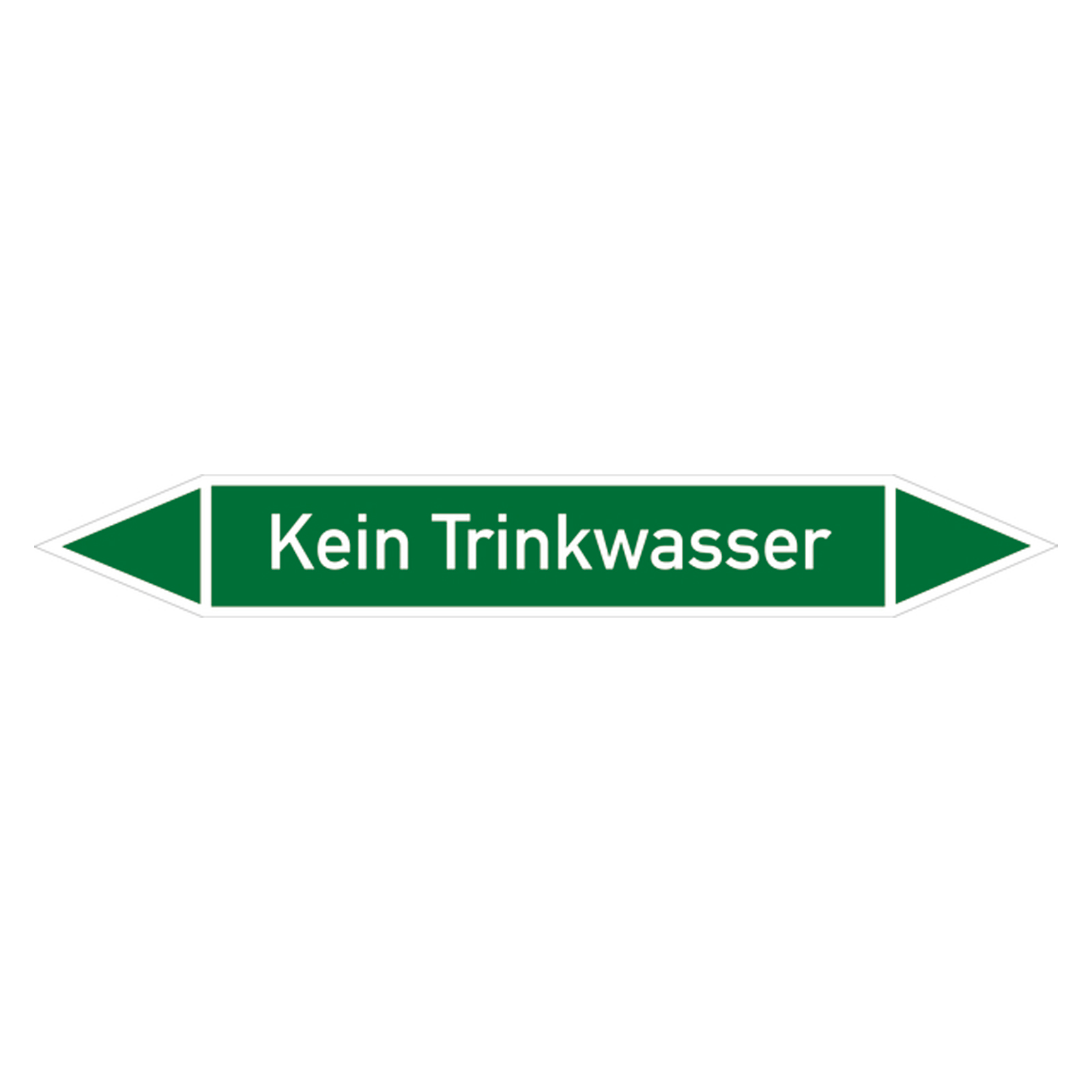 LEMAX Aufkleber „Kein Trinkwasser“ Nach ASR/DIN – 50 Mm, Wetterfest, 10 Stück (Selbstklebend)