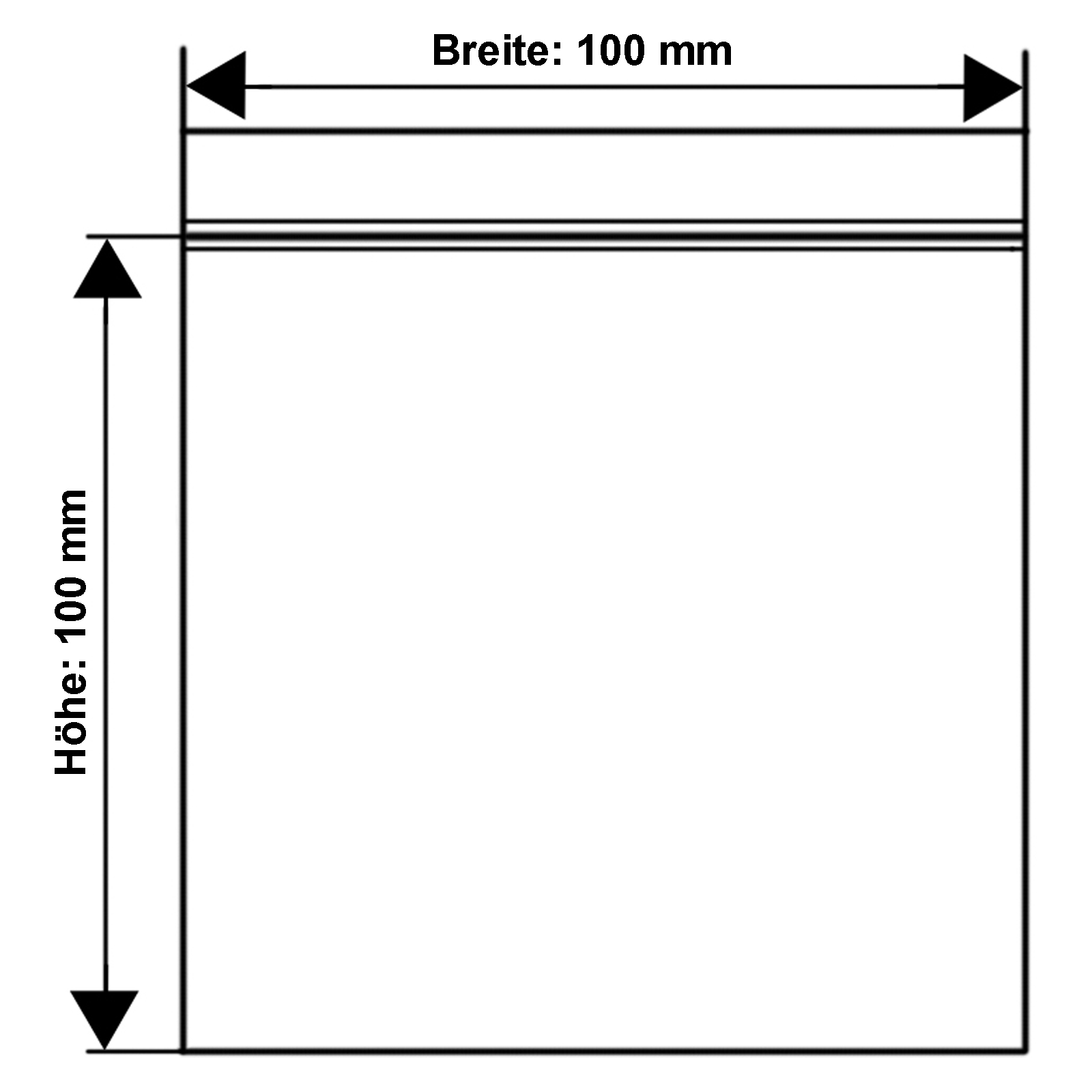 LDPE Druckverschlussbeutel transparent 150 x 220mm / 80µ / MINIGRIP LDPE Druckverschlussbeutel transparent 150 x 220mm / 80µ / MINIGRIP
