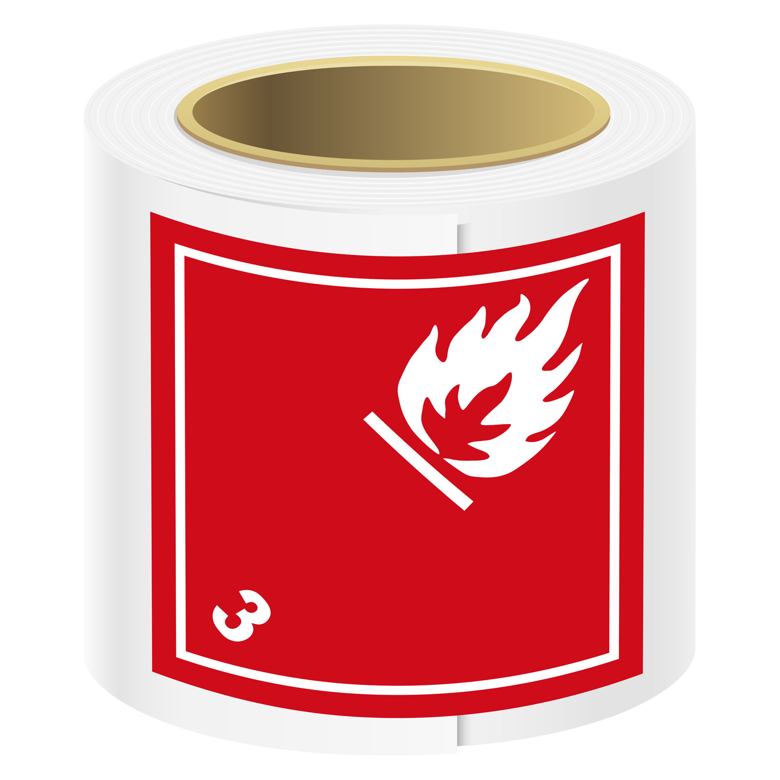 Gefahrgutaufkleber 100x100mm Klasse 2.2 - 1.000 Etiketten Auf Rolle