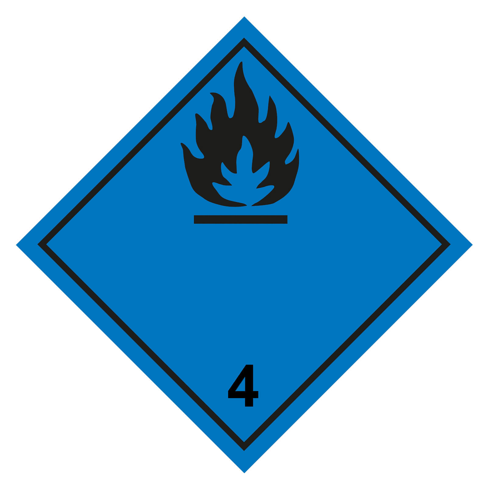 Gefahrgutschild ‚Leicht Entzündlich‘ – Selbstklebend, Wetterfest (40 X 40 Cm) – Für Lager, Transport & Gewerbe