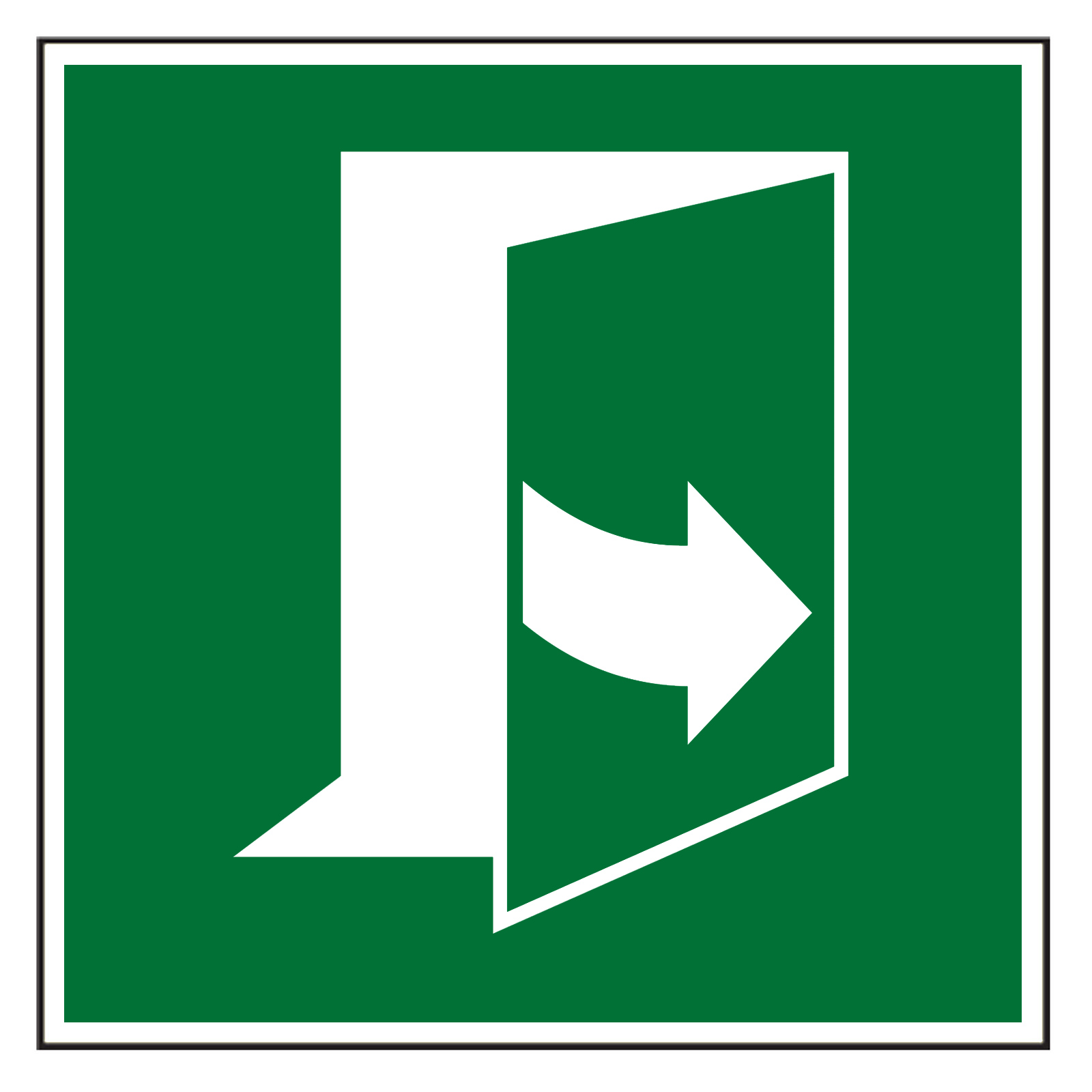 Rettungszeichen Tür Ziehen links | ISO 7010 E057 - Aufkleber-Shop