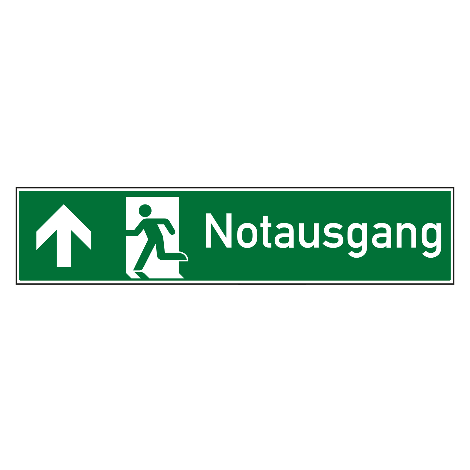 5 Stück Notausgang Aufkleber „Freihalten“ Nach ISO 7010 – Selbstklebend, 297x148 Mm, Wetterfest – Made In Germany