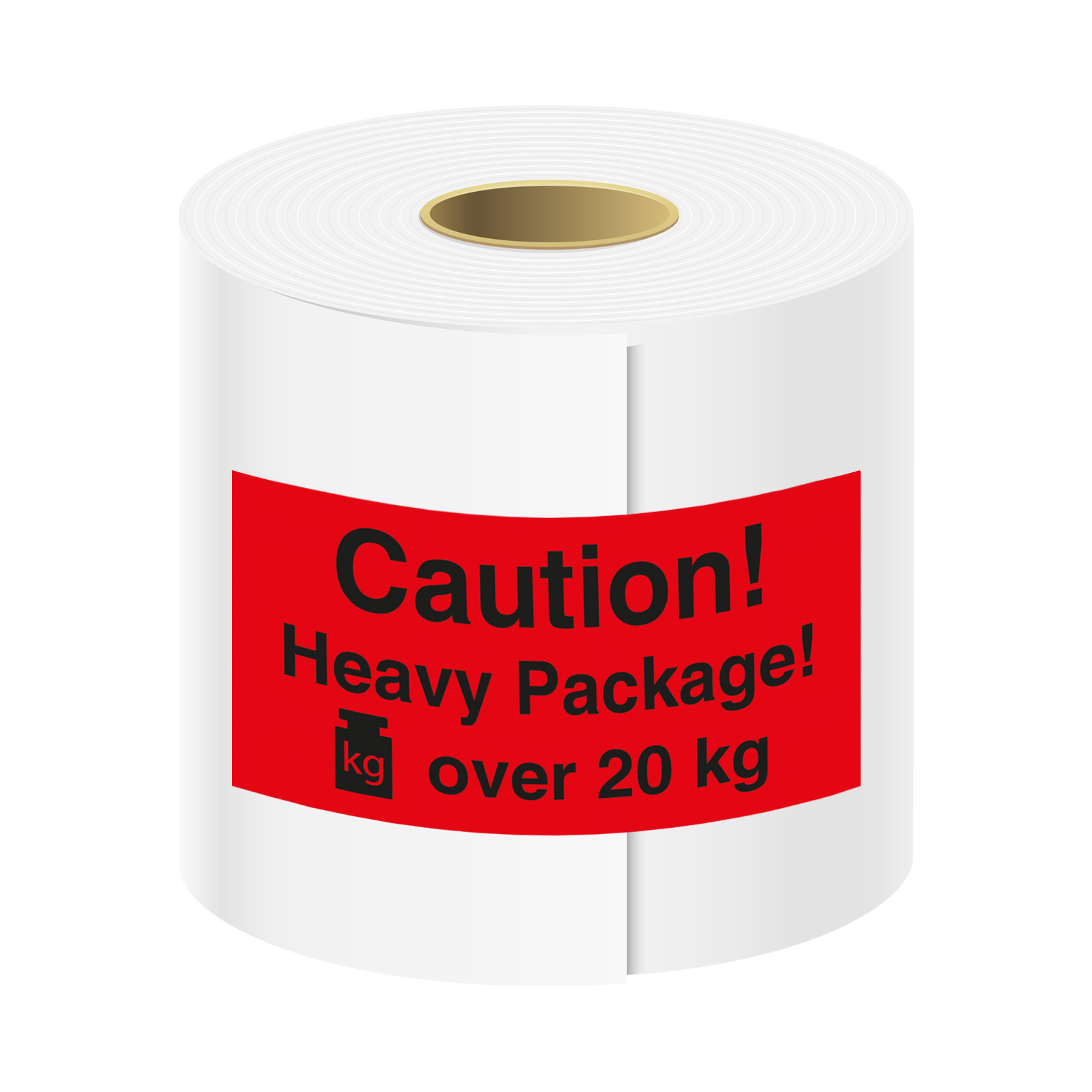 Paketaufkleber Caution Heavy Package over 20 kg | aufkleber.org ...