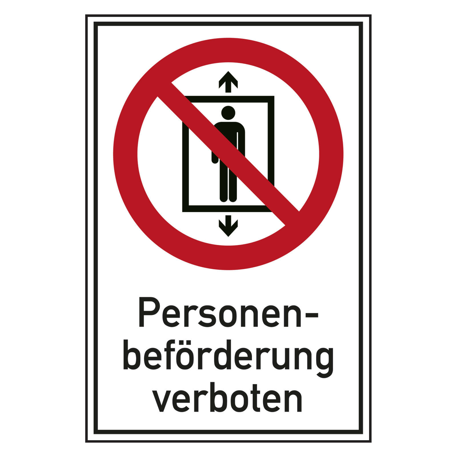 Personenbeförderung Verboten Aufkleber 23x16 Cm - Sicherheitshinweis T-259