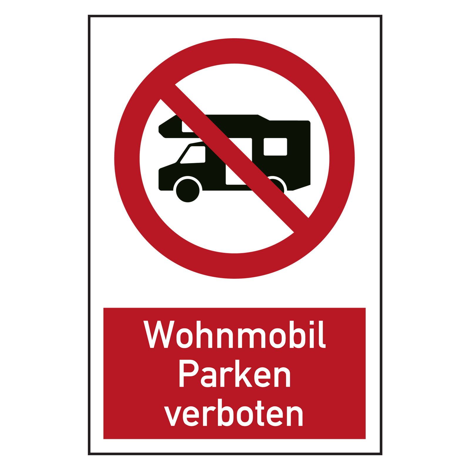 Verbotsschild 'Parken Verboten' – 40x25 Cm, Gelb-schwarz, Aus Kunststoff, Selbstklebend Oder Zum Anschrauben