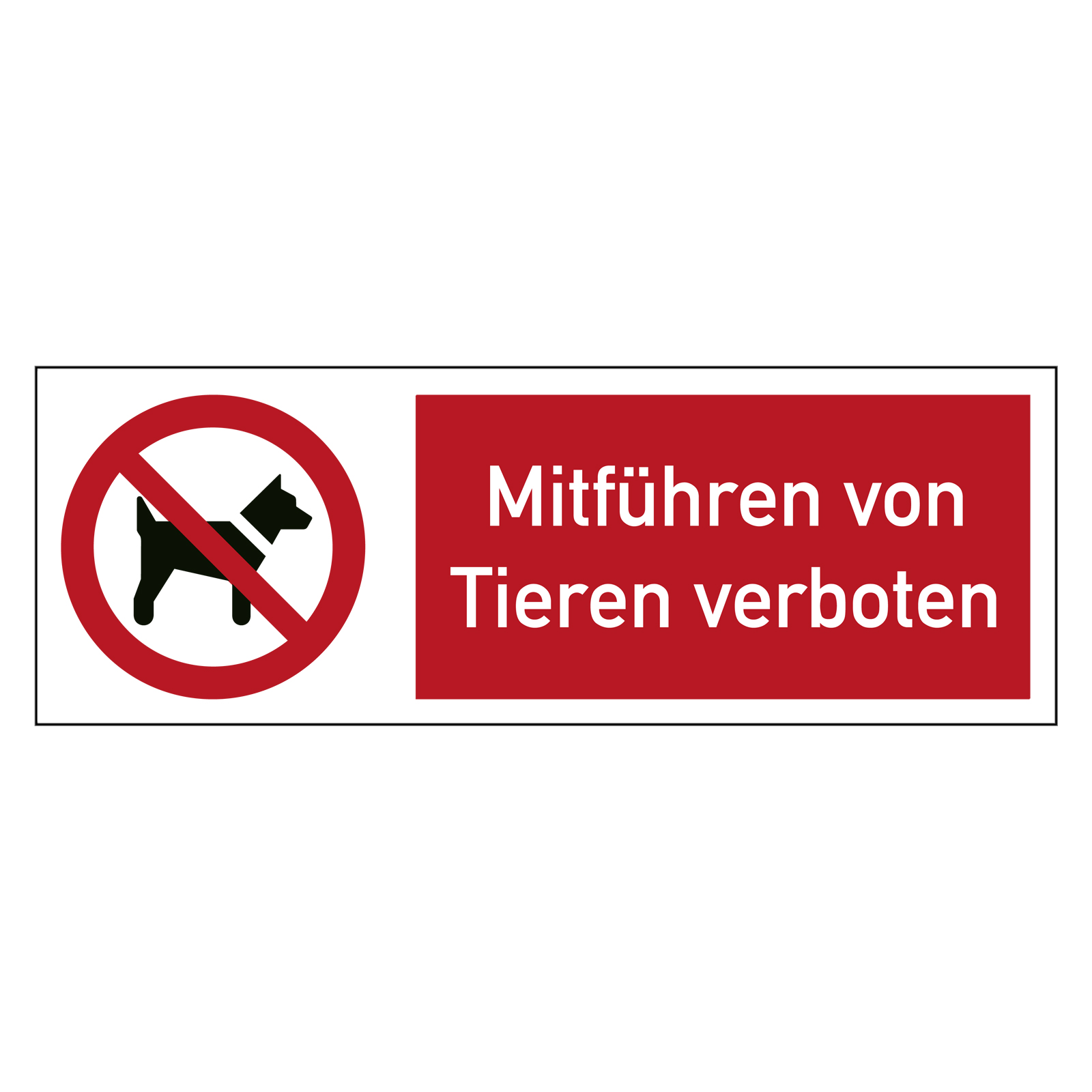 LEMAX Verbotsschild „Hunde Verboten“ – Robustes Aluminium-Schild Für Innen & Außen