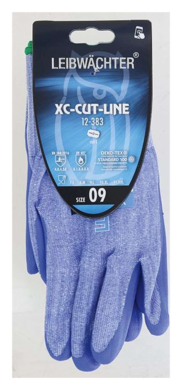 Produktbild von Work SensaTril® Industry Einmal-Nitrilhandschuhe – Kat. III, Größe 7, Hellblau, Puderfrei, 100 Stück – Virenbeständig & Lebensmittelgeeignet
