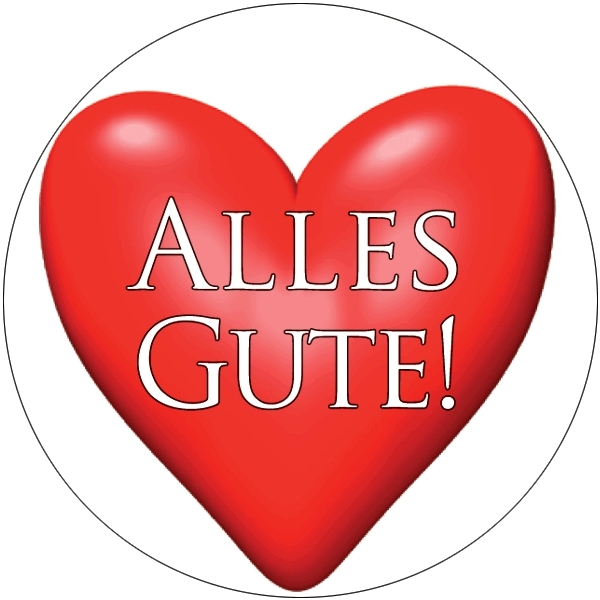 Aufkleber Sticker Alles Gute Mit Grossen Herz Rund 3 Cm 500 Stuck A 9 16