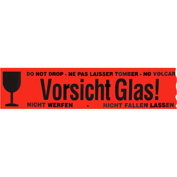 Vorsicht Glas Vordruck - Bedruckte Kartons Mit Vorsicht ...