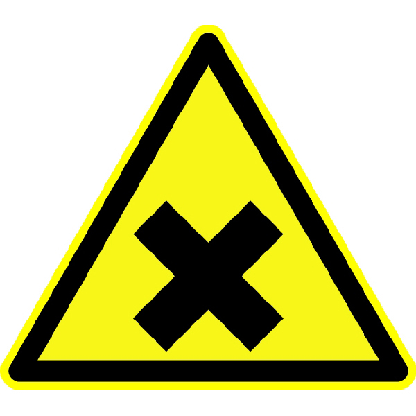 Aufkleber "Warnung vor explosionsgefährdeten Stoffen" 100mm Warnzeichen #3052/61 