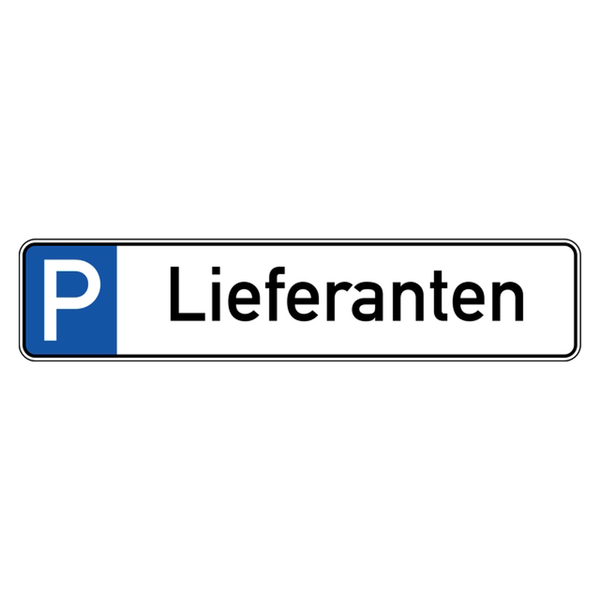 Parkplatzschild, Größe 520 x 110 mm