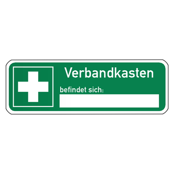 Verbandskasten Kontrollaufkleber