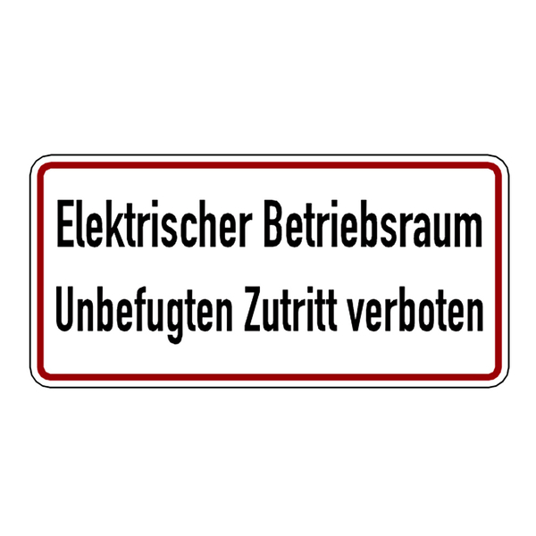LEMAX Aufkleber 'Betriebsraum' – 100x200 Mm, Gelb/schwarz, Selbstklebende Folie, Für Innen & Außen, Temperaturbeständig Bis -40°C/+80°C