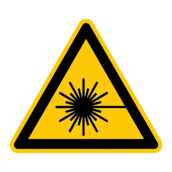 Warnschild Warnung vor Laserstrahl W004-ASR A1.3 DIN EN ISO7010 25mm Aufkleber