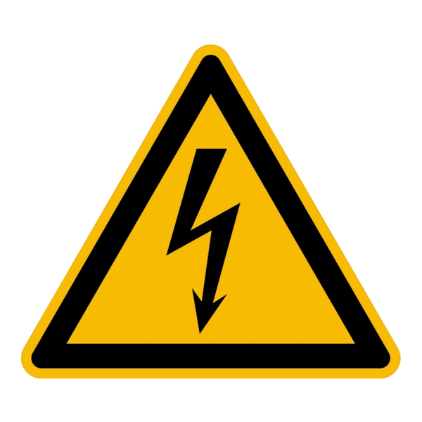 Gefährliche elektrische Spannung - Maschinenkennzeichnung, DIN ISO 3864  online kaufen