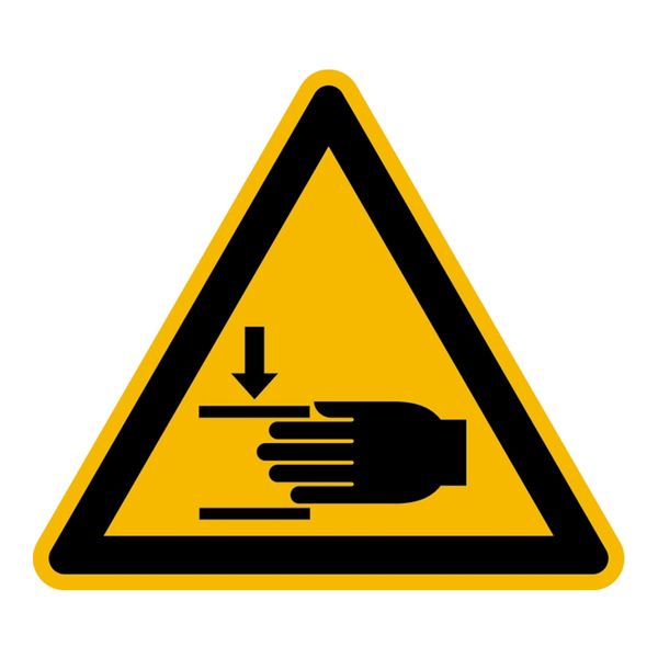 Warnung vor Handverletzungen ISO 7010 W024 ab  1 15