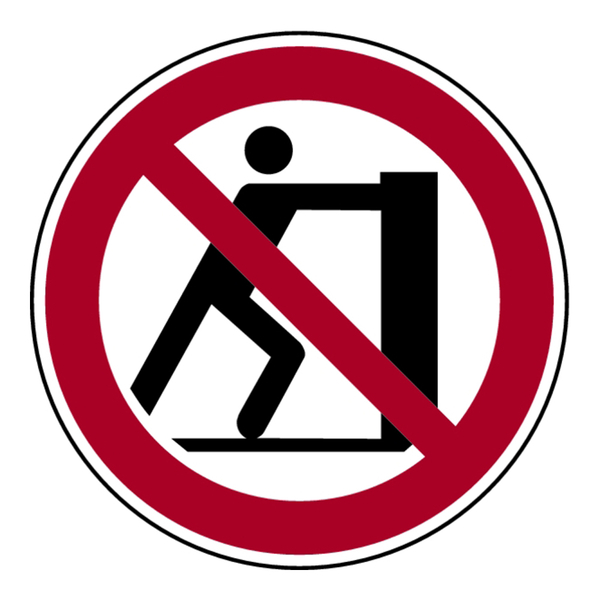 Verbotszeichen P027 Personenbeförderung verboten selbstklebend 