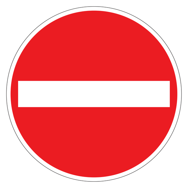 Schild Für Radfahrer verboten Alu 31,50cm 11.5656 