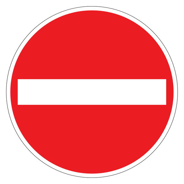 Schild Für Radfahrer verboten Alu 31,50cm 11.5656 