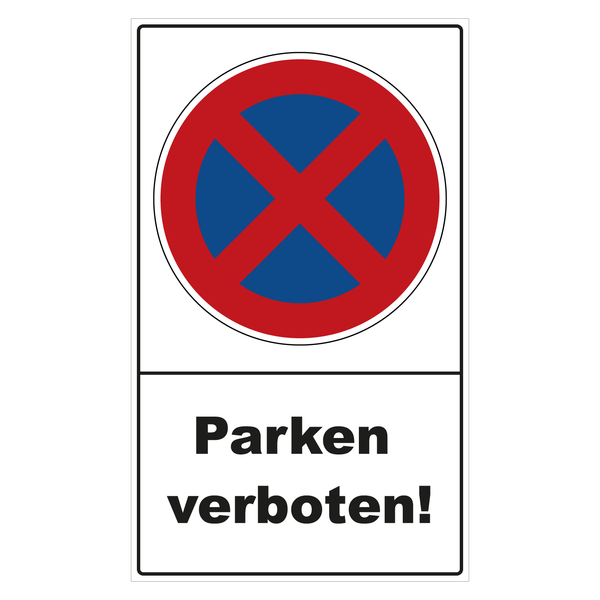 2 x Privatgelände Parken verboten Selbstklebendes Backed Aufkleber 4 Größen
