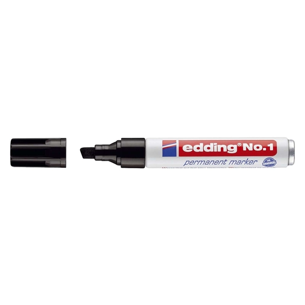 Edding No.1 Permanentmarker - nachfüllbar, 1 - 5 mm, schwarz