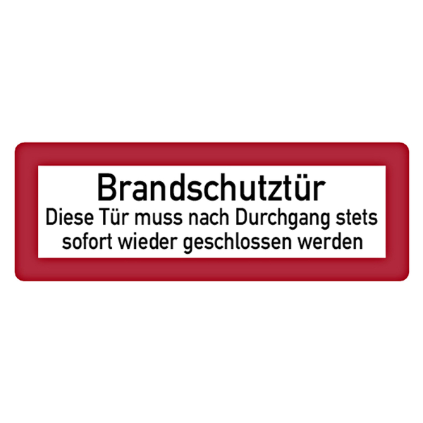 Schild Brandschutzschild Brandschutztür auch langnachleuchtend 