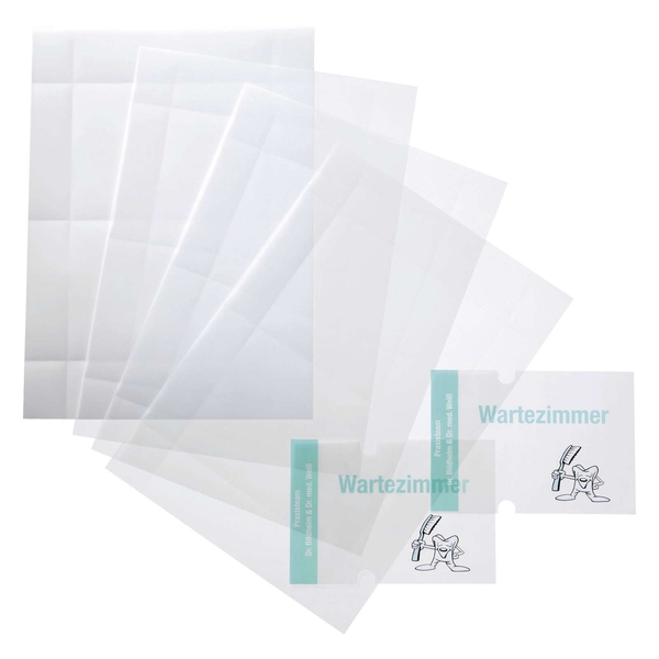 10x DURABLE EDV-beschriftbare Folien für Türschild 4823 210 x 148 mm transparent 