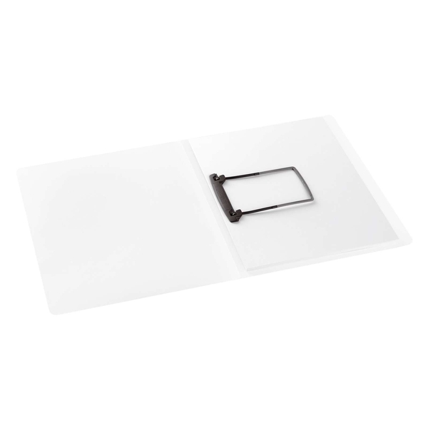 Clipmappe PP mit Jalema Clip Heftmechanik - A4, weiß-transparent - Aufkleber -Shop