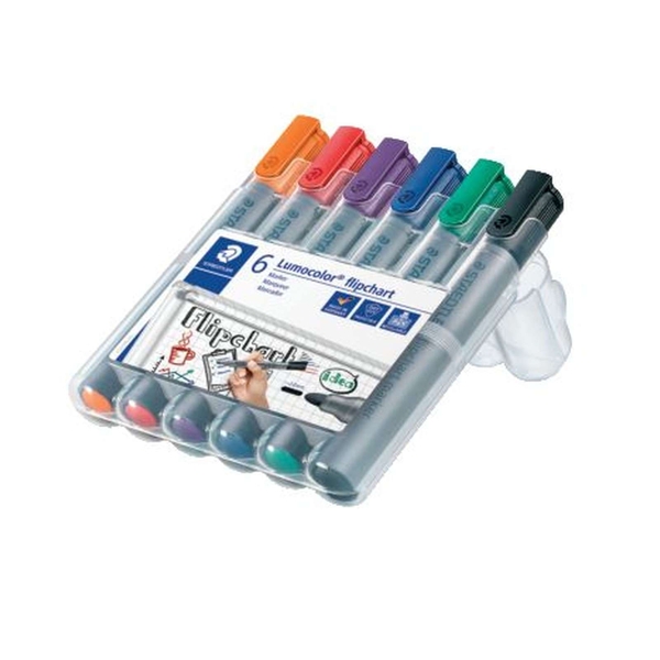 STAEDTLER Lumocolor Flipchart-Marker 356, 6er Etui