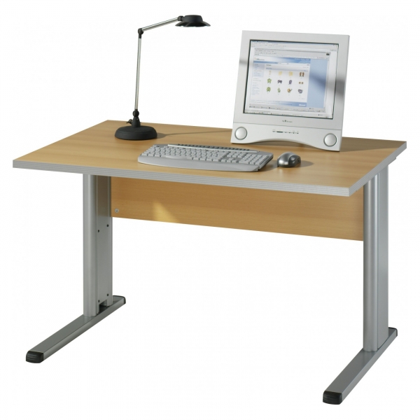 Welle Möbel TOOL Schreibtisch 120 cm breit Buche ...