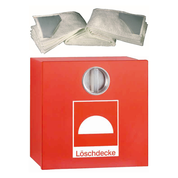 Löschdeckebehälter mit Löschdecke nach DIN EN 1869 - Aufkleber-Shop