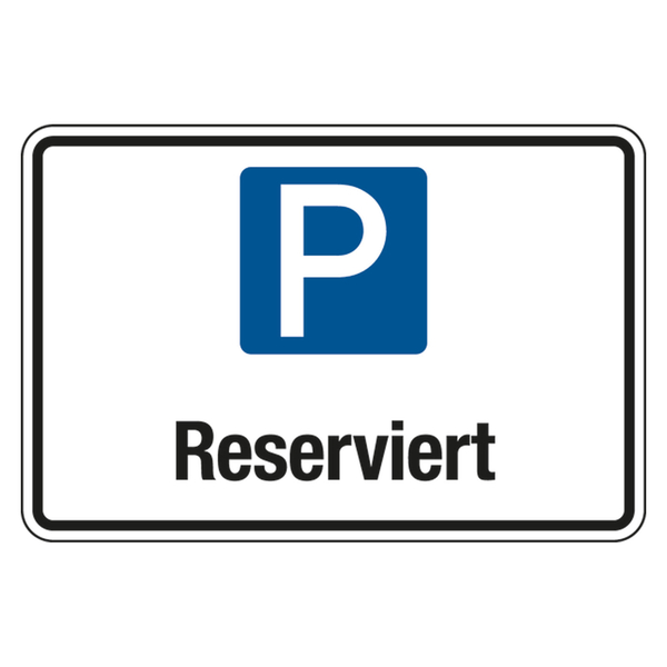 Parkplatz-Reservierungs-Schild Privatparkplatz - Aufkleber-Shop
