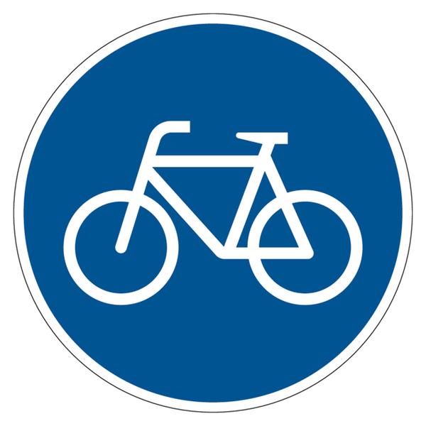 Schild Alu Sonderweg Radfahrer Verkehrszeichen 237 600mm reflektierend 