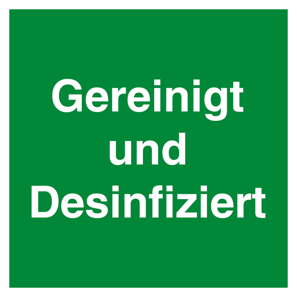 Spiegelanhänger mit Eindruck Fahrzeug desinfiziert, 500 Stück