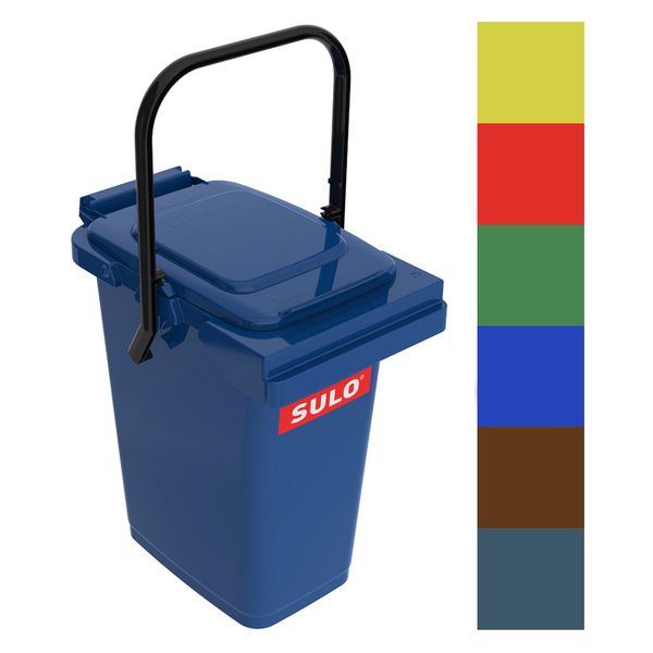 Mülleimer Top-Qualität 25 Liter Mülltonne farbiger Deckel 