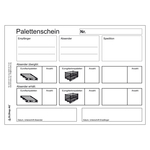 Palettenschein Lademittelnachweis DIN A5 quer Block á 25 Satz 4-fach