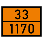 Warntafel 33 1170, orange, Folie, 400 x 300 mm, Einzeletikett