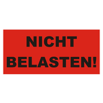 Paketaufkleber Nicht belasten, Rot, Folie, 136 x 63 mm, 500 Stück/Rolle