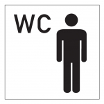WC Schild Herren