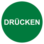 Türaufkleber Drücken