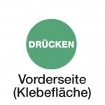 Doppelseitiges Türetikett "Drücken - Ziehen"