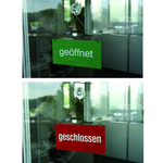 Türschild doppelseitig "geöffnet / geschlossen"