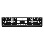 Wandhalterung für Parkplatzreservierungsschilder Kunststoff schwarz 520 x 110 mm