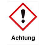 GHS-Symbol Achtung Gesundheitsschädlich - Achtung
