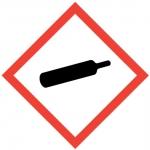 Warnschild Warnung vor Gasflaschen ASR/ISO Kunststoff SL200mm 