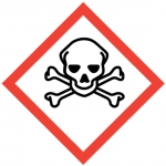 GHS-Symbol 06 Totenkopf mit gekreuzten Knochen -  akute Toxizität