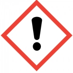 GHS-Symbol 07 Ausrufezeichen - Achtung, Folie 300 mm x 300 mm Einzeletikett